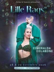 affiche evenement danseuse bras en l'air qui pose